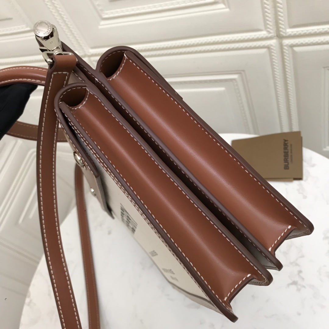 Small Horseferry Print Title Bag with Pocket Detail, Burberry Handbag