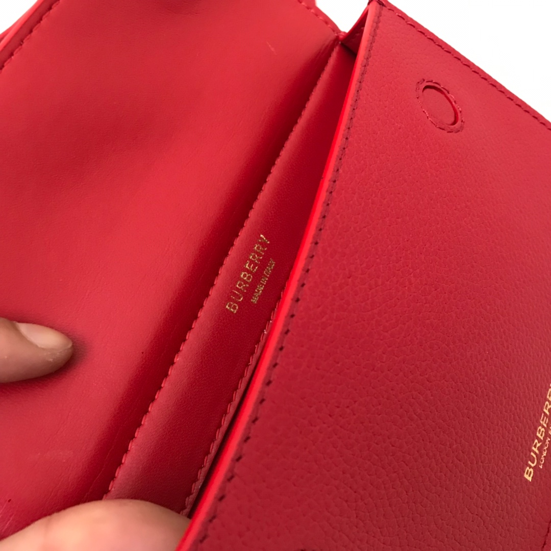 Mini Leather Title Bag with Pocket Detail, Burberry Handbag