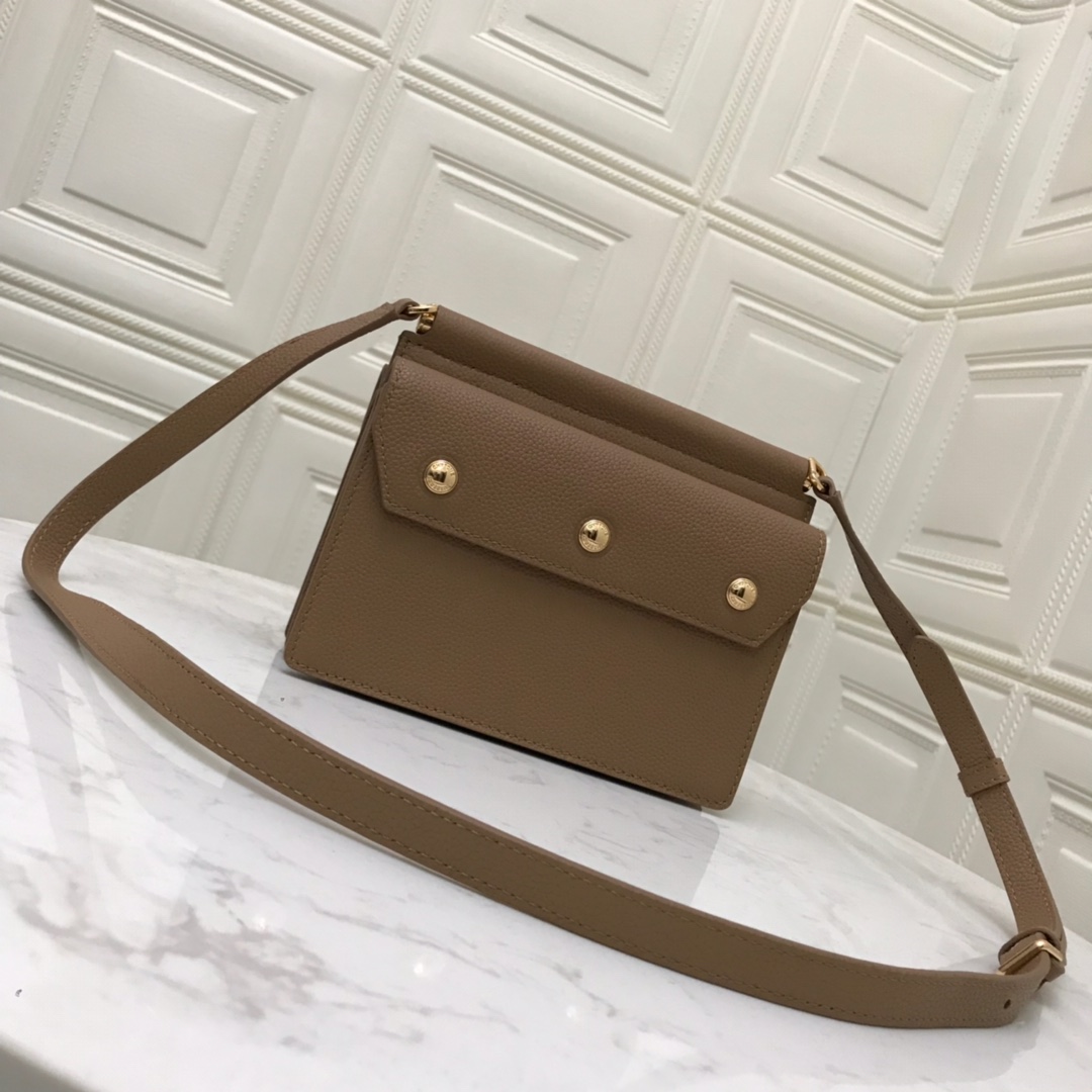 Mini Leather Title Bag with Pocket Detail, Burberry Handbag