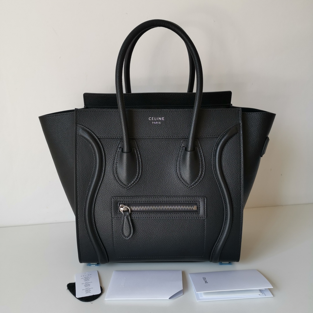 MICRO LUGGAGE HANDBAG IN DRUMMED CALFSKIN