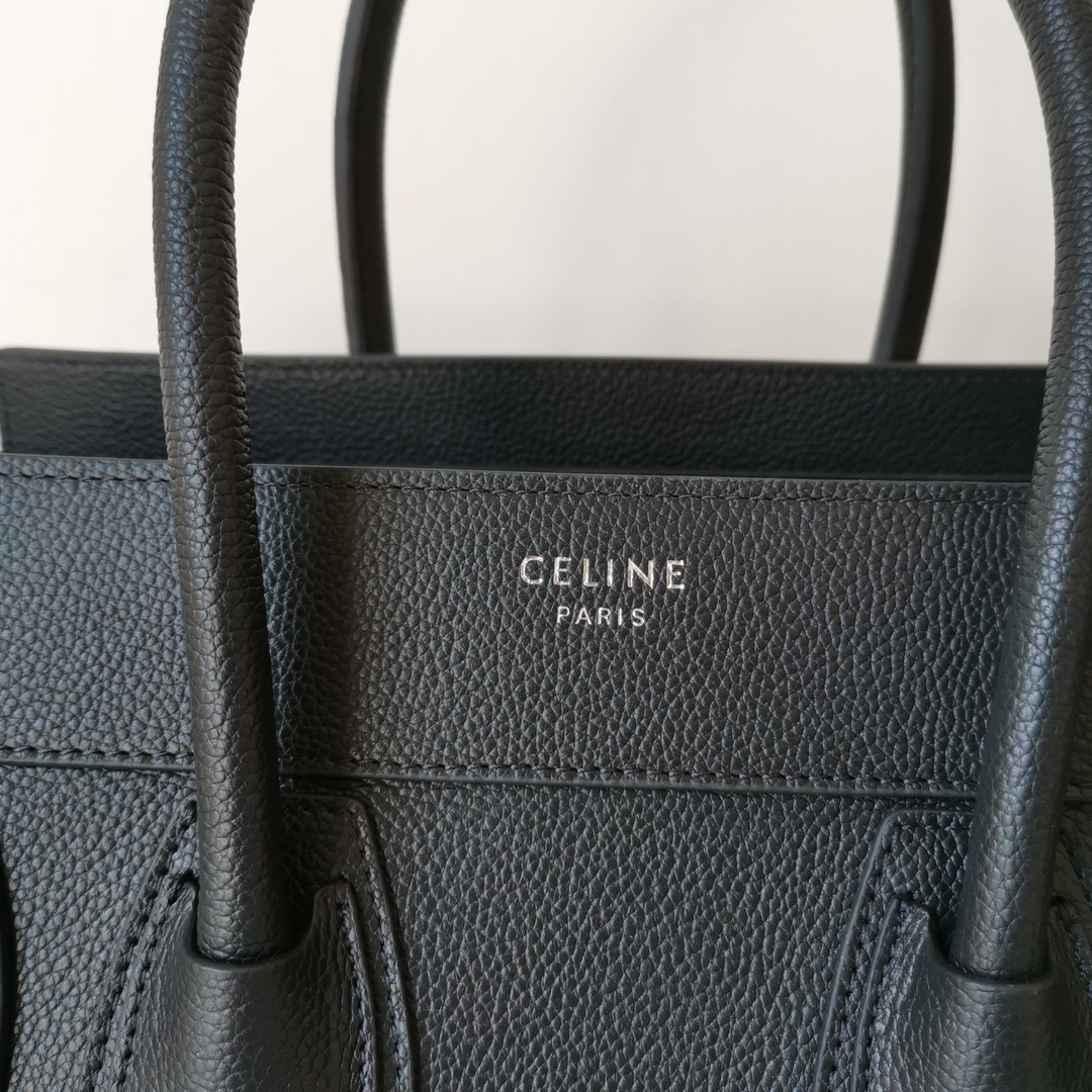 MICRO LUGGAGE HANDBAG IN DRUMMED CALFSKIN