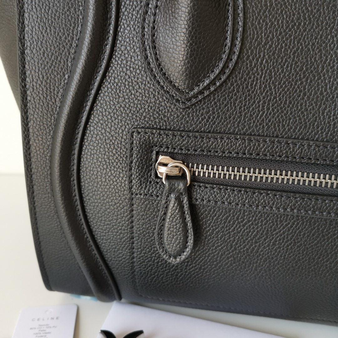 MICRO LUGGAGE HANDBAG IN DRUMMED CALFSKIN