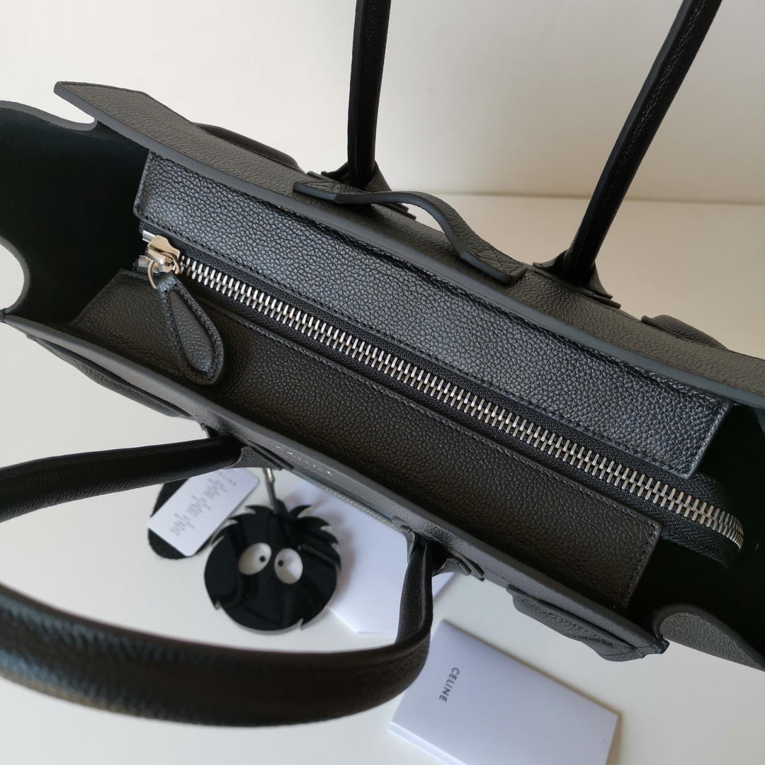 MICRO LUGGAGE HANDBAG IN DRUMMED CALFSKIN