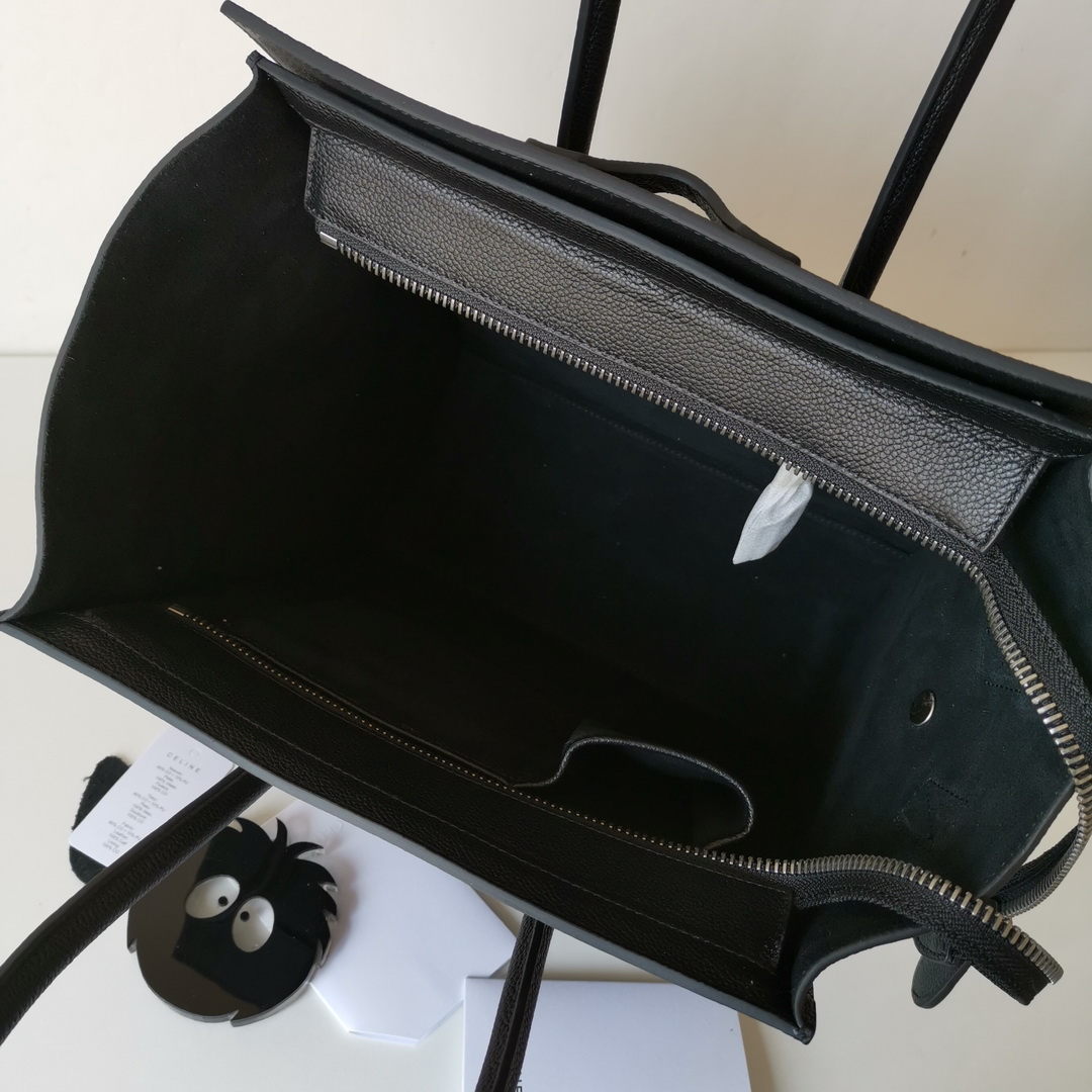 MICRO LUGGAGE HANDBAG IN DRUMMED CALFSKIN
