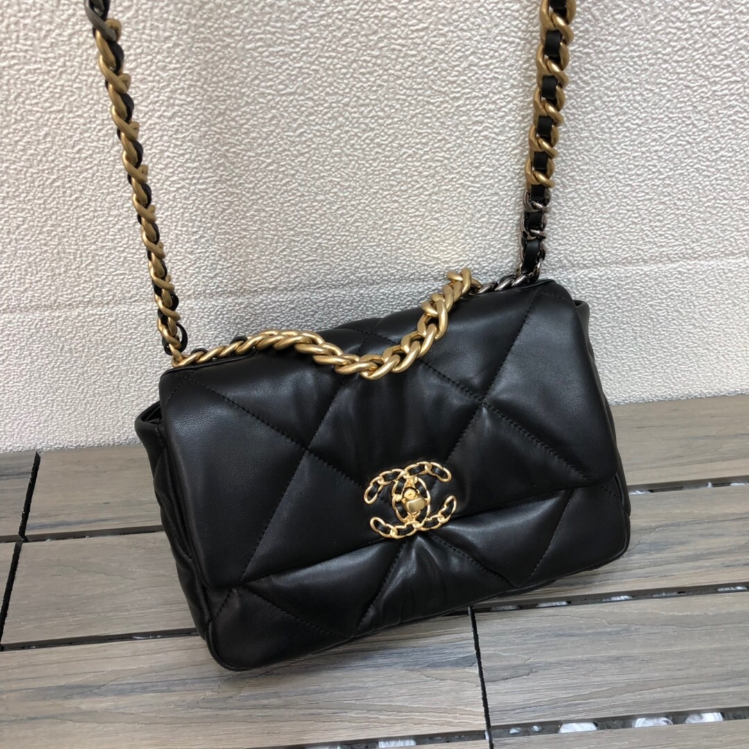 AS1160 chanel 19 small flap bag, CHANEL HANDBAGS