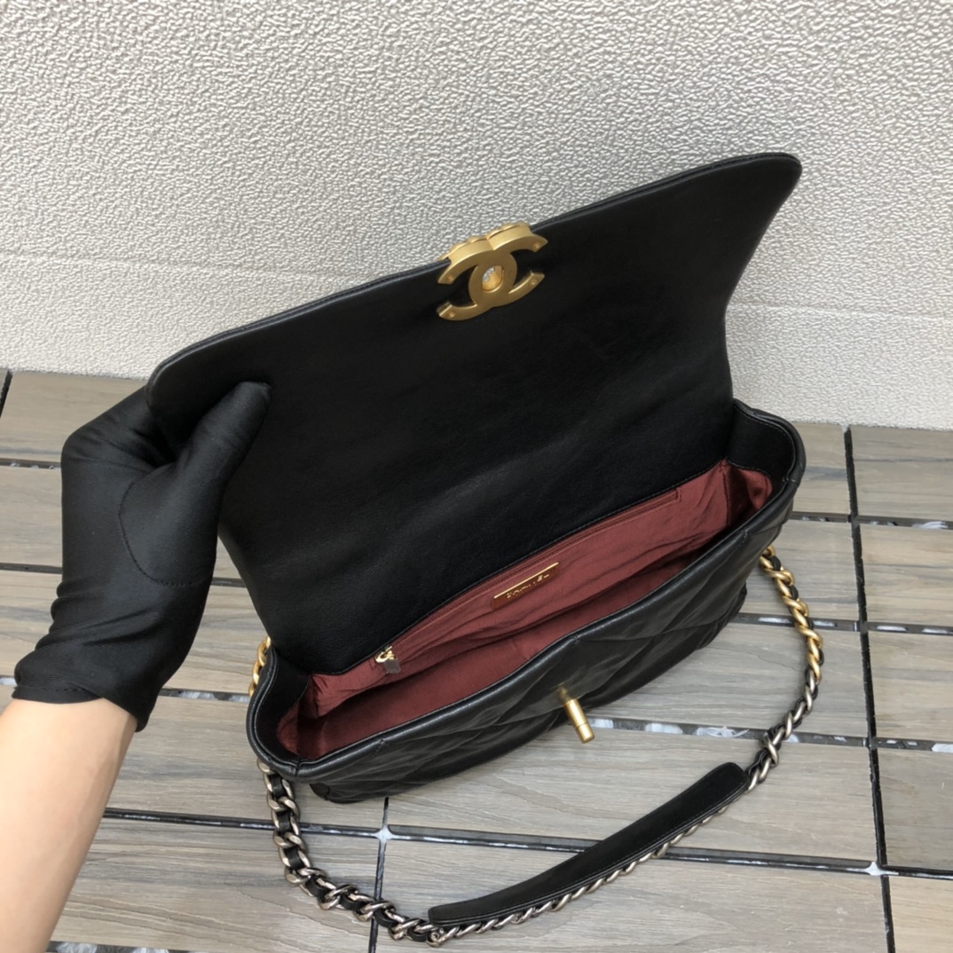 AS1161 chanel 19 large flap bag, CHANEL HANDBAGS