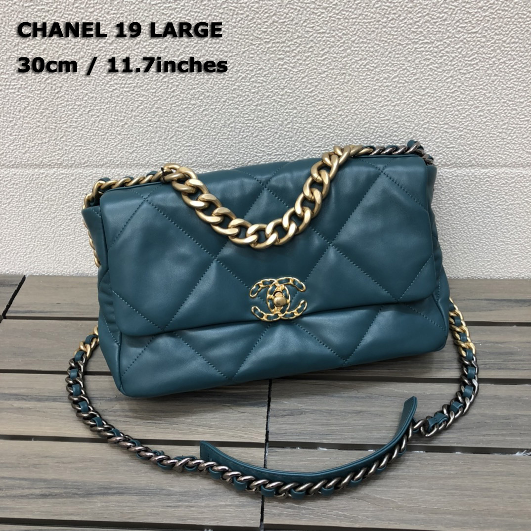 AS1161 chanel 19 large flap bag, CHANEL HANDBAGS