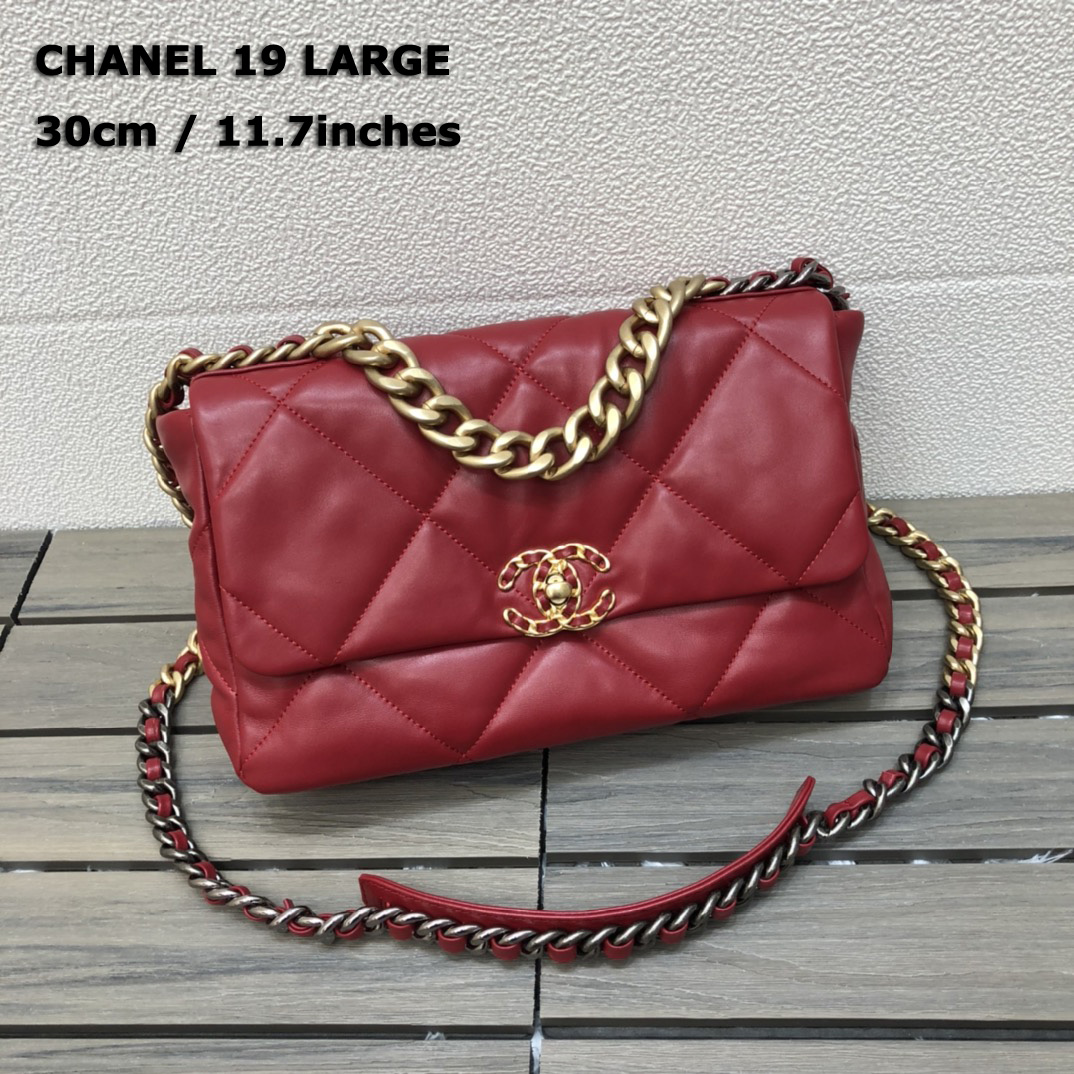 AS1161 chanel 19 large flap bag, CHANEL HANDBAGS