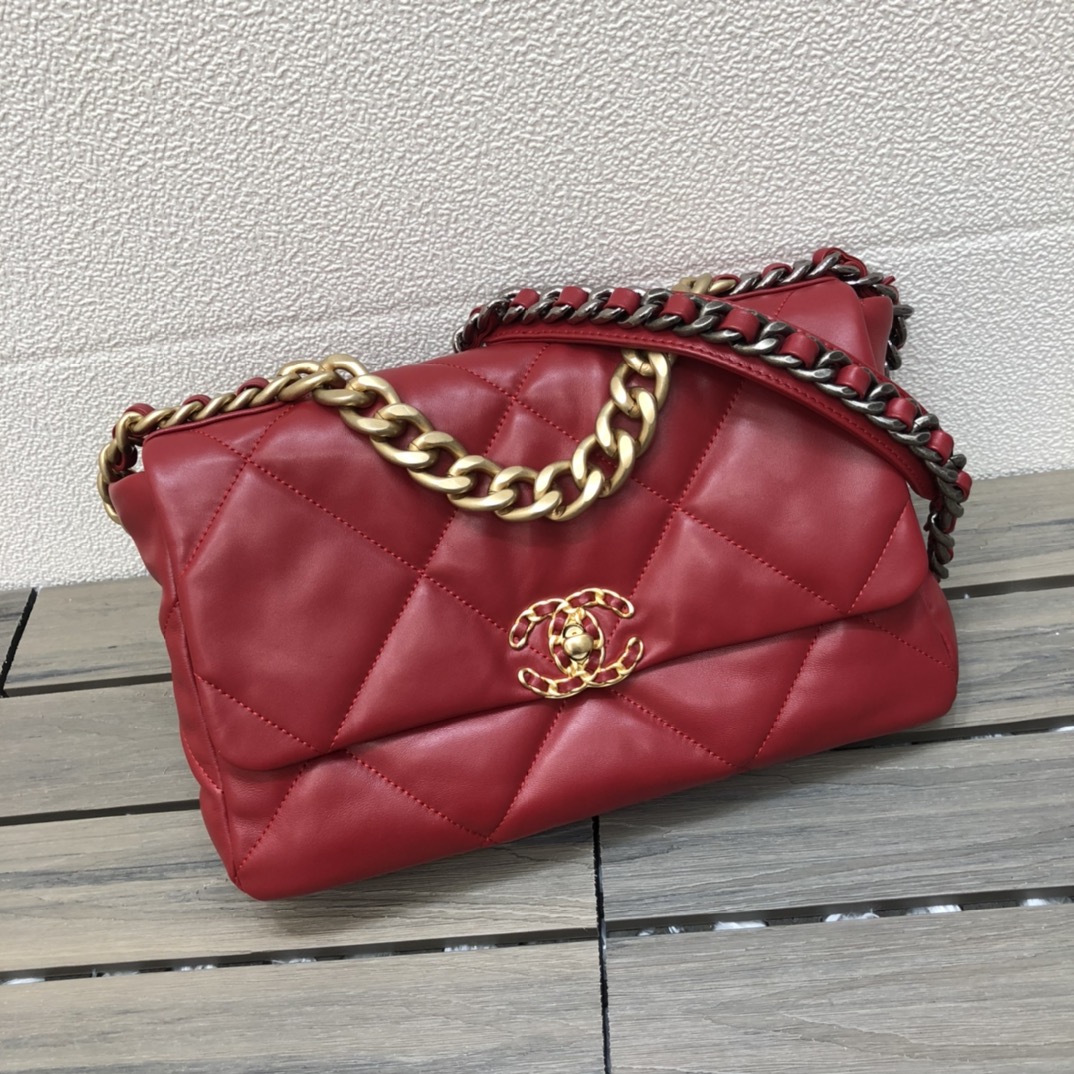 AS1161 chanel 19 large flap bag, CHANEL HANDBAGS