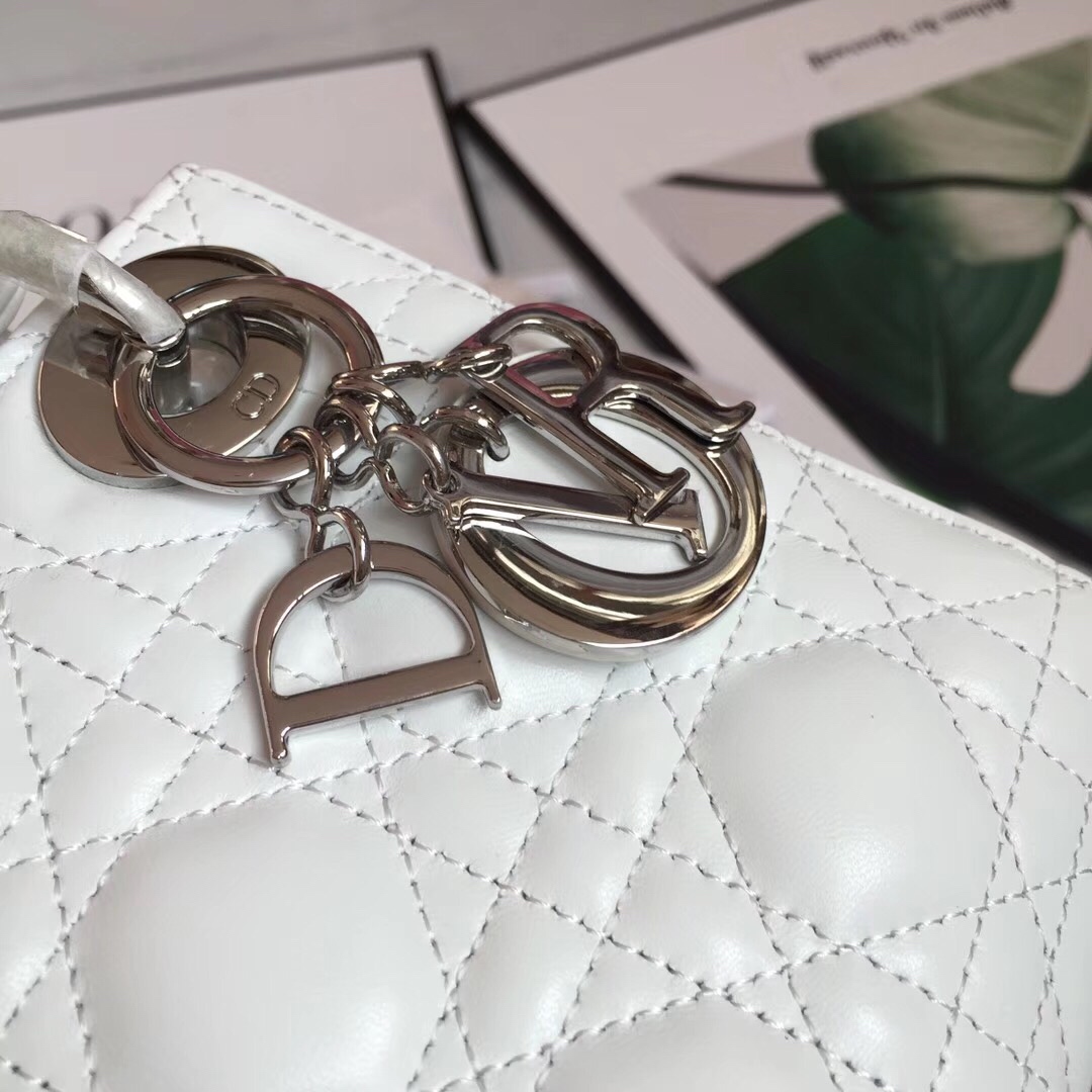 MINI LADY DIOR LAMBSKIN BAG, Strap long about 120cm, Christian Dior CD Handbags