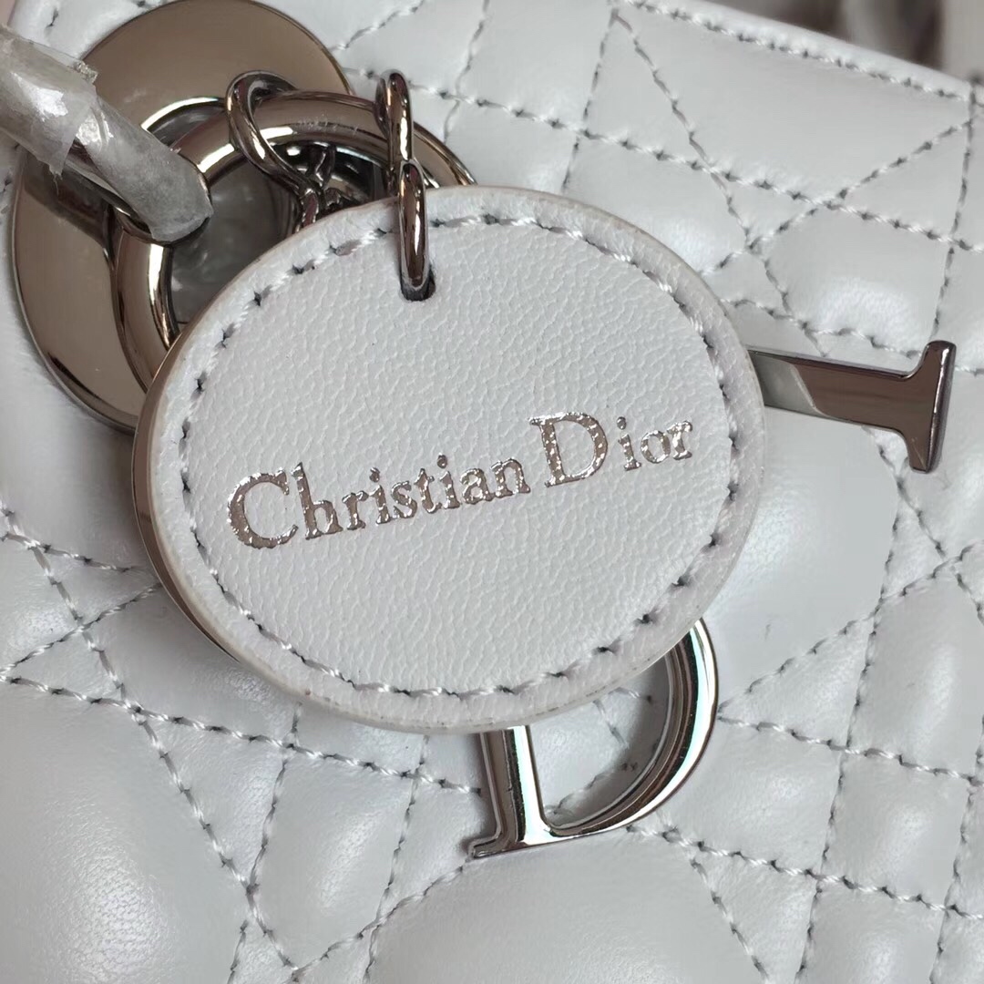 MINI LADY DIOR LAMBSKIN BAG, Strap long about 120cm, Christian Dior CD Handbags