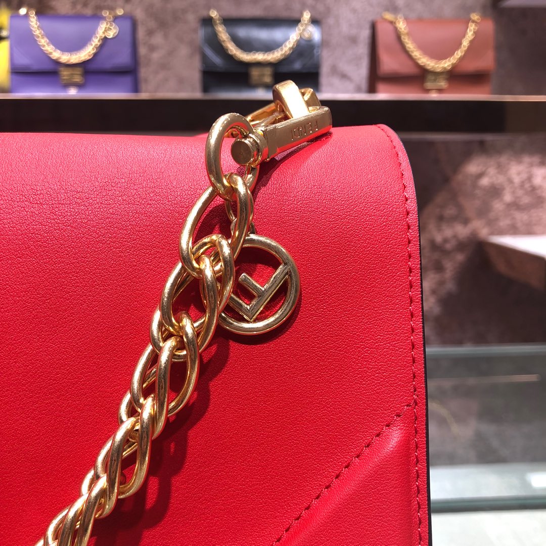 KAN U, Black leather bag, Fendi Shoulder Bag