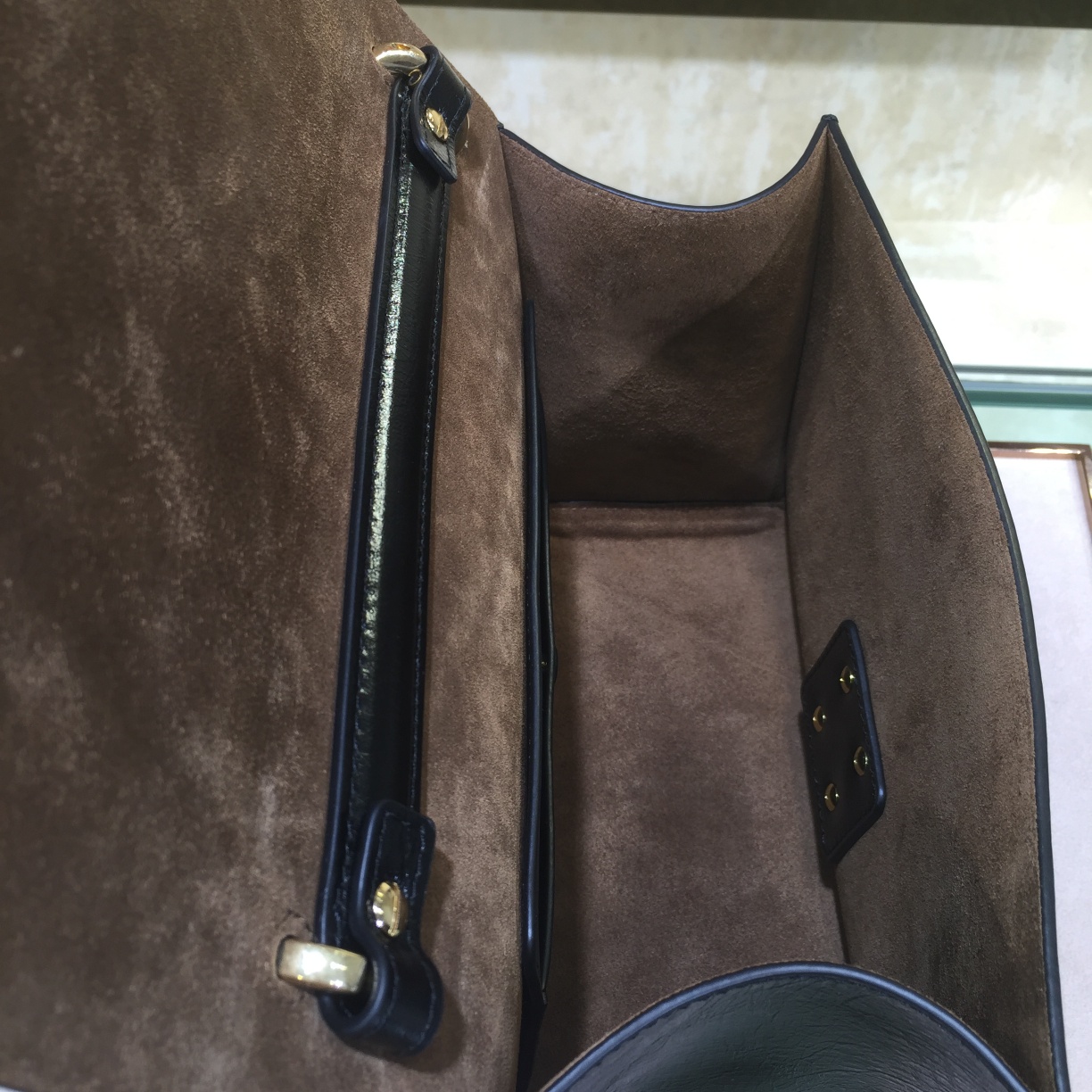 KAN U, Black leather bag, Fendi Shoulder Bag