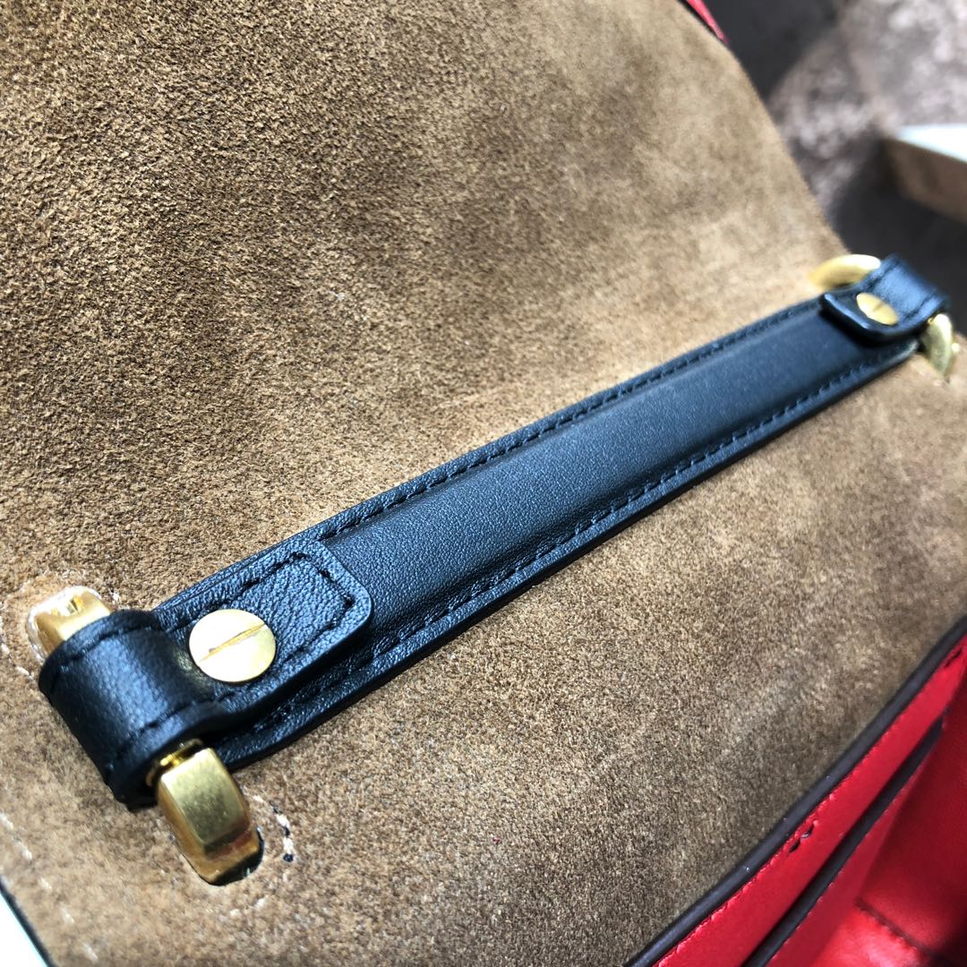 KAN U SMALL, Black leather bag, Fendi Shoulder Bag