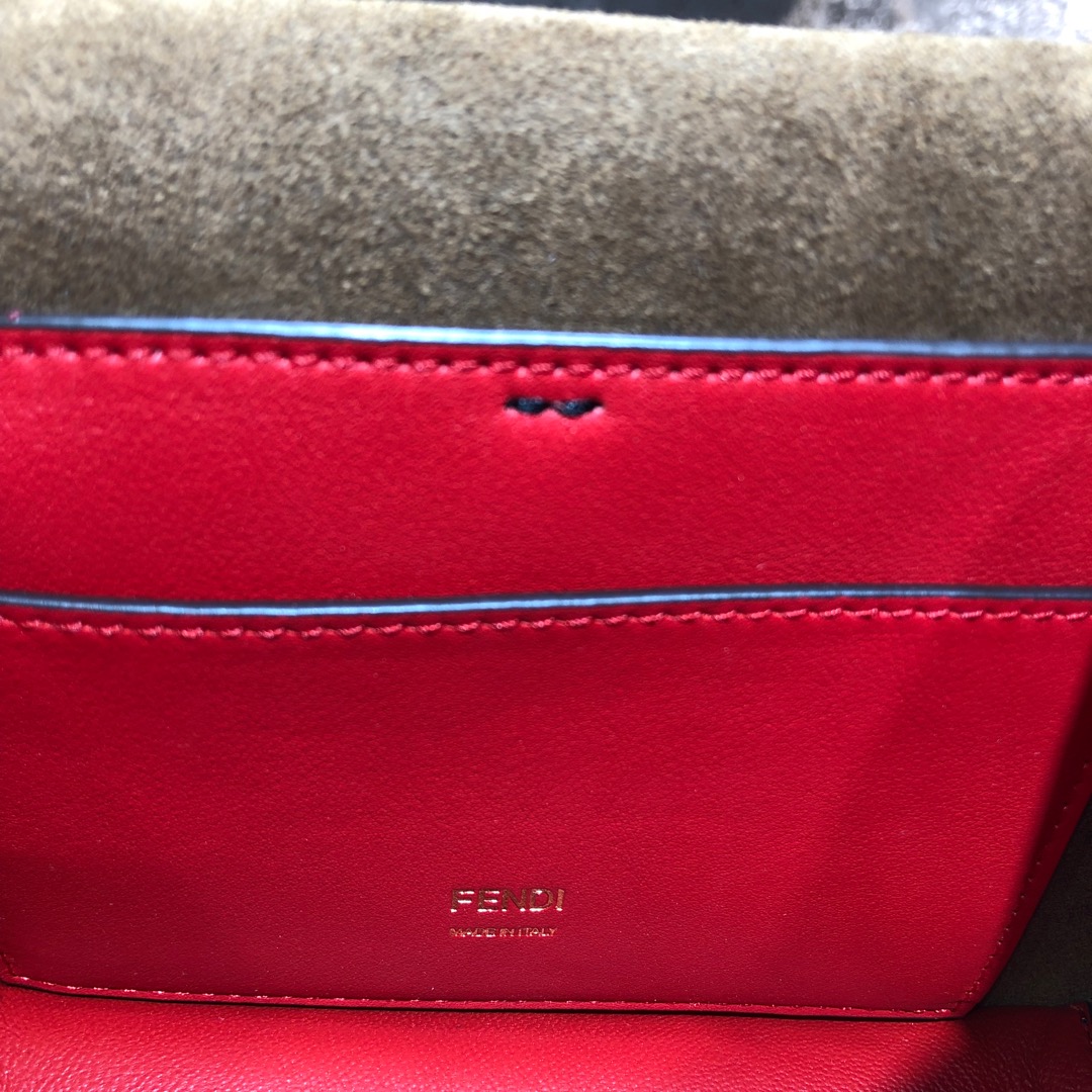 KAN U SMALL, Black leather bag, Fendi Shoulder Bag
