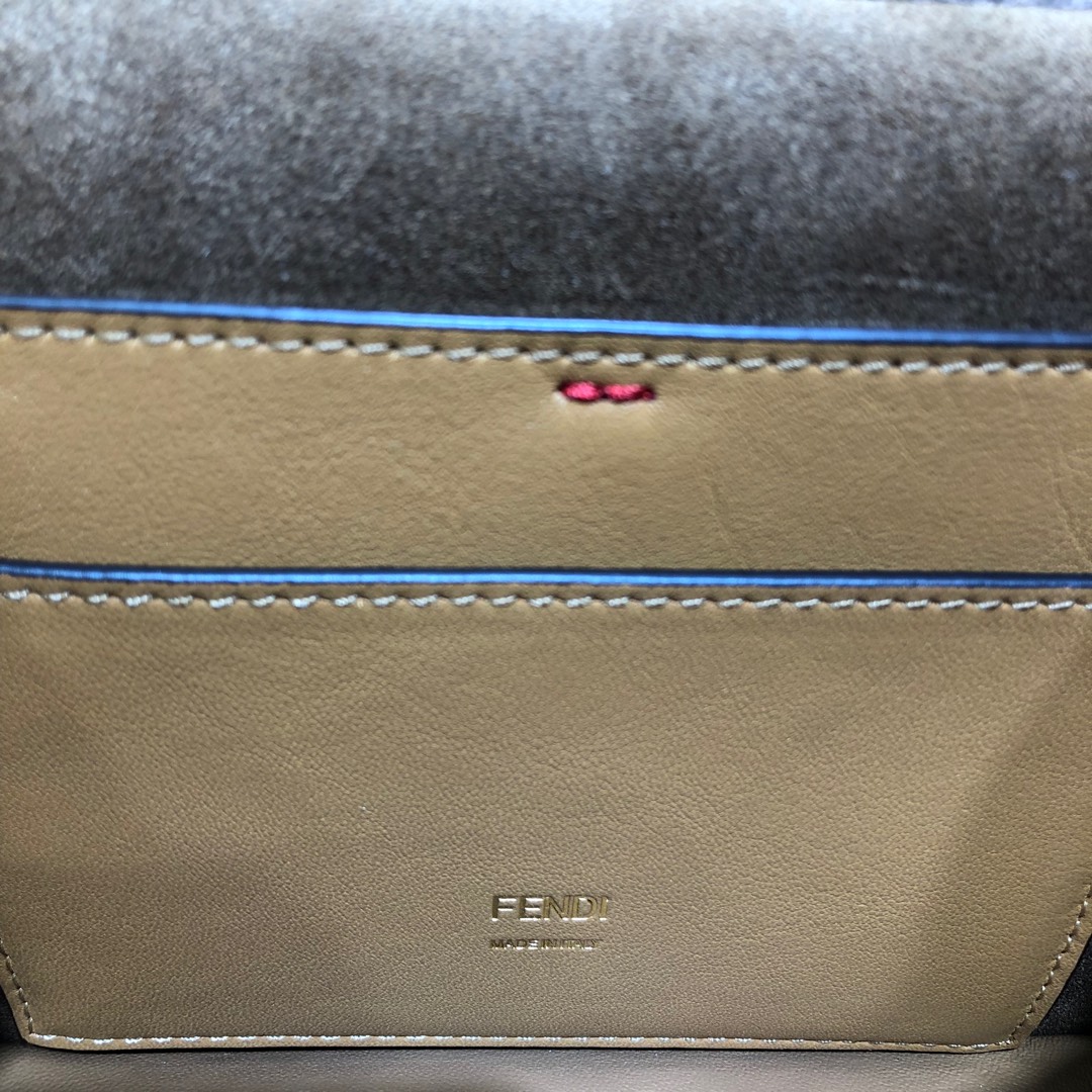 KAN U SMALL, Black leather bag, Fendi Shoulder Bag