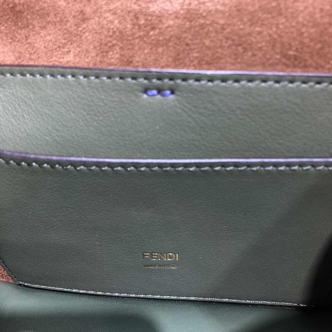 KAN U SMALL, Black leather bag, Fendi Shoulder Bag
