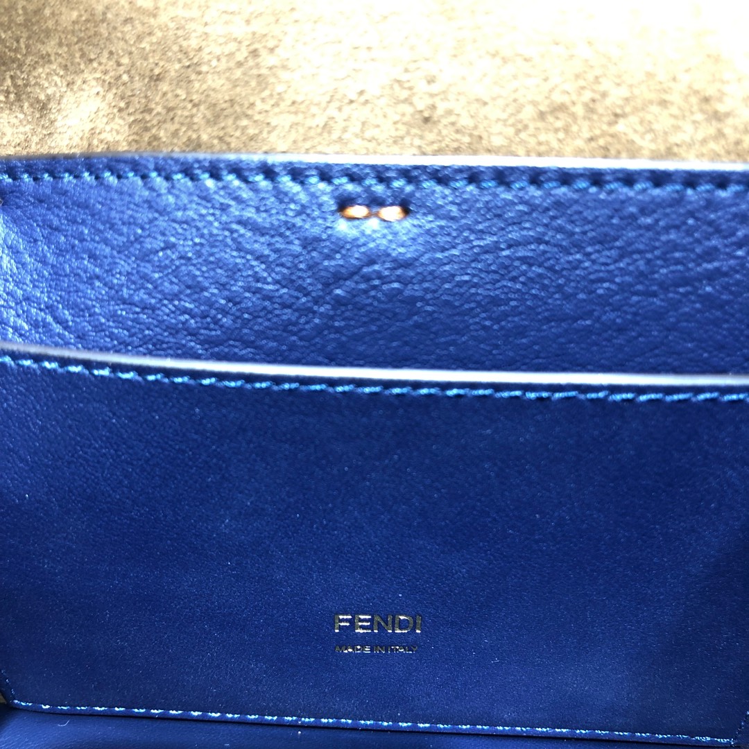 KAN U SMALL, Black leather bag, Fendi Shoulder Bag