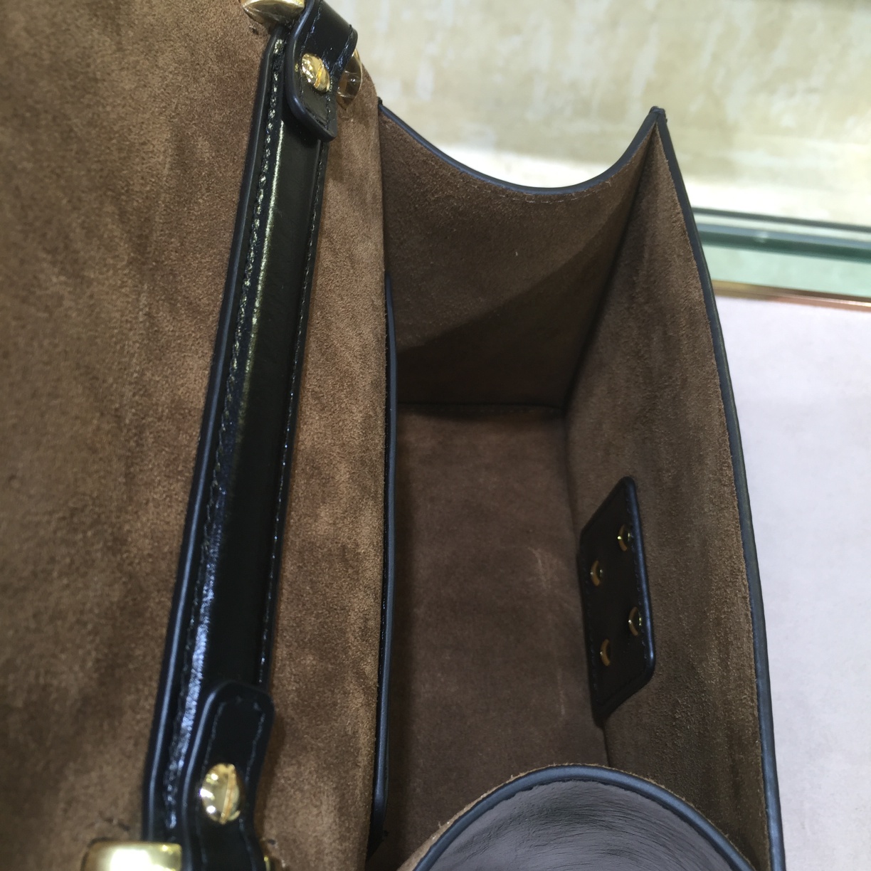KAN U SMALL, Black leather bag, Fendi Shoulder Bag