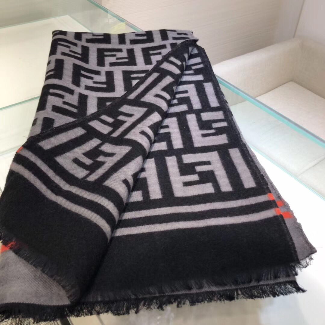 Fendi Ponchos, 95% Wool, 5% Silk
