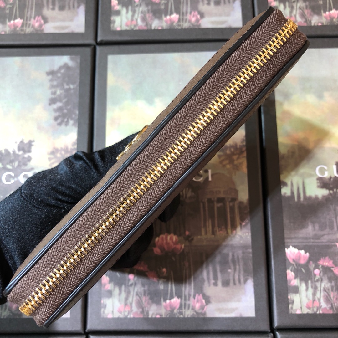 523154, Ophidia GG zip around wallet, GUCCI Small Accessories