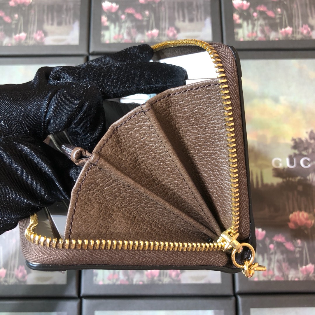 523154, Ophidia GG zip around wallet, GUCCI Small Accessories