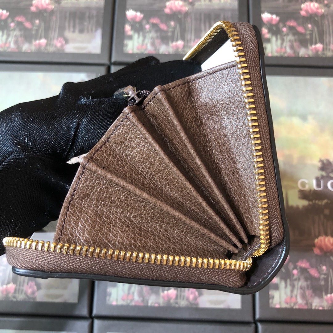 523154, Ophidia GG zip around wallet, GUCCI Small Accessories