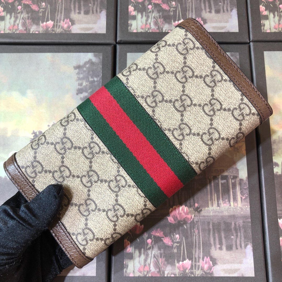 523153, Ophidia GG continental wallet, GUCCI Small Accessories