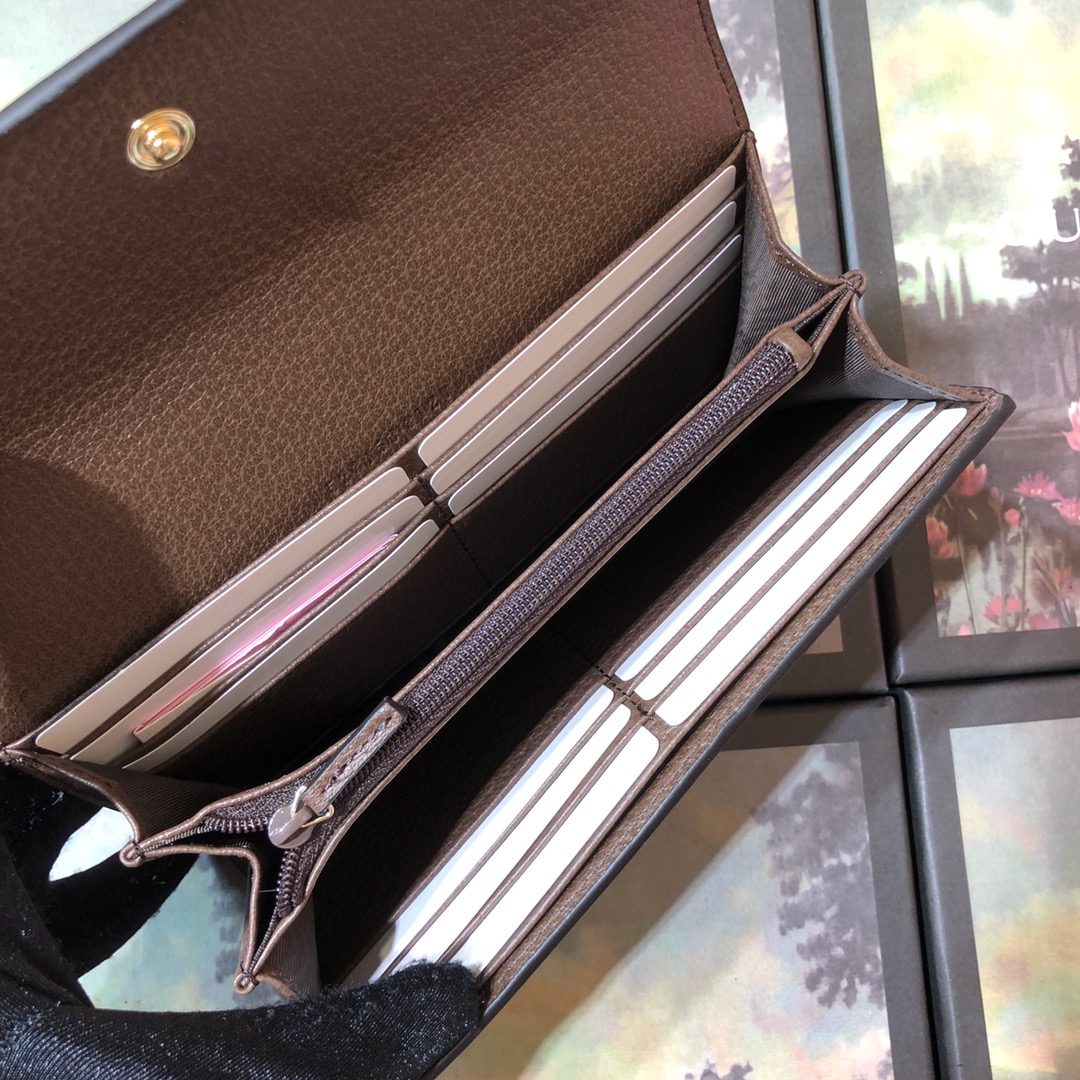 523153, Ophidia GG continental wallet, GUCCI Small Accessories