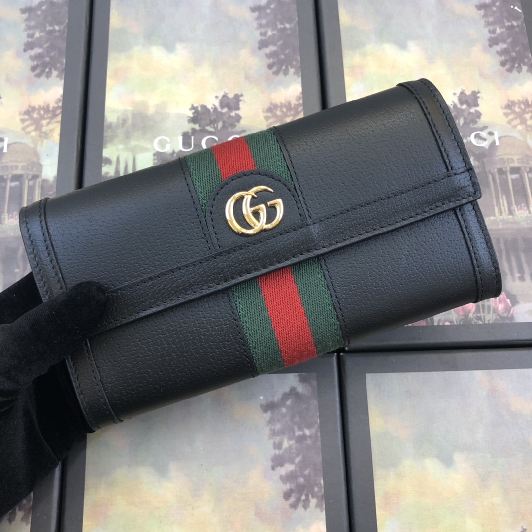 523153, Ophidia continental wallet, GUCCI Small Accessories