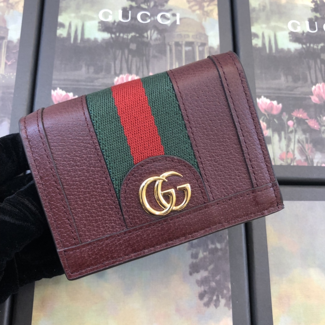 523155 Ophidia card case wallet, Gucci Women's Wallets
