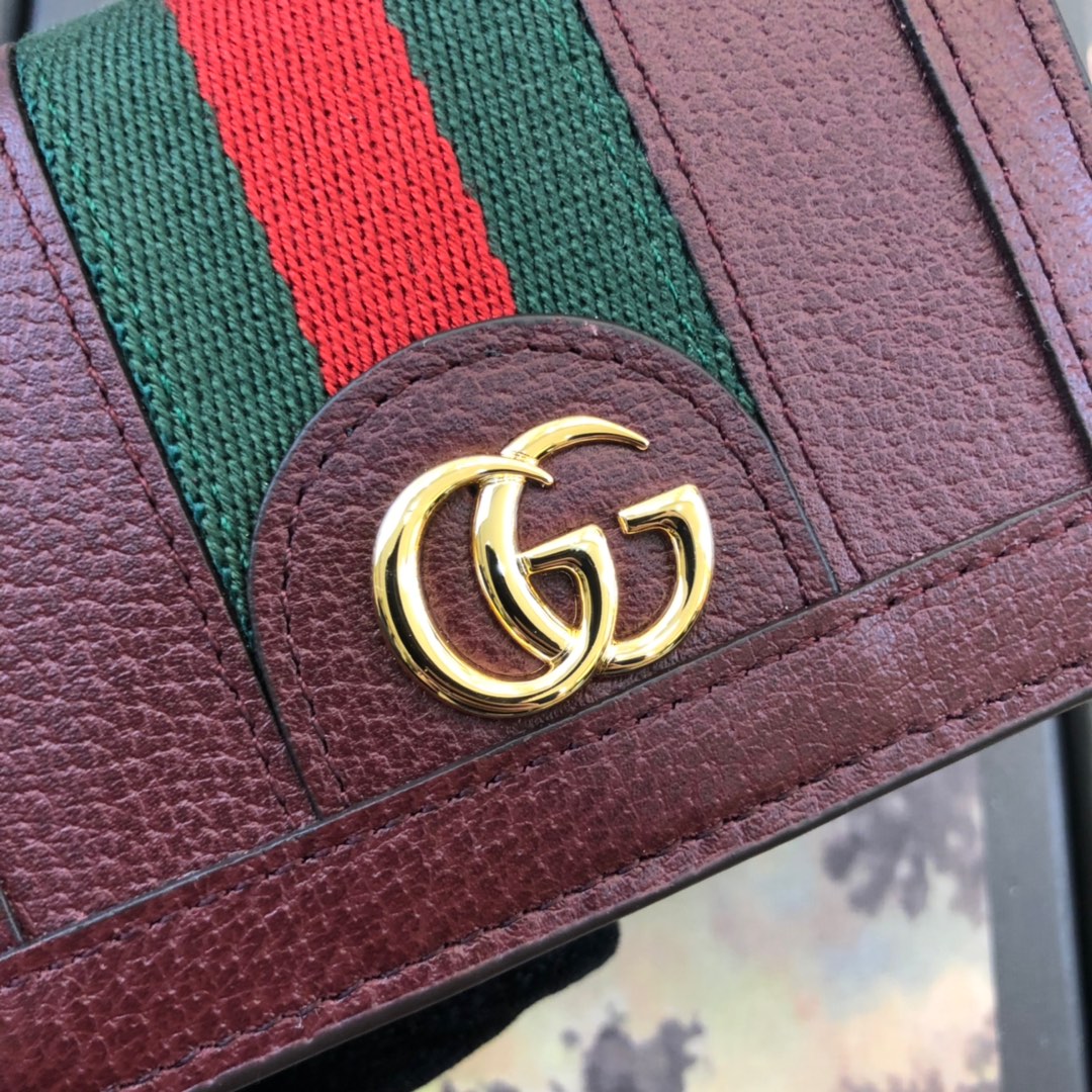 523155 Ophidia card case wallet, Gucci Women's Wallets