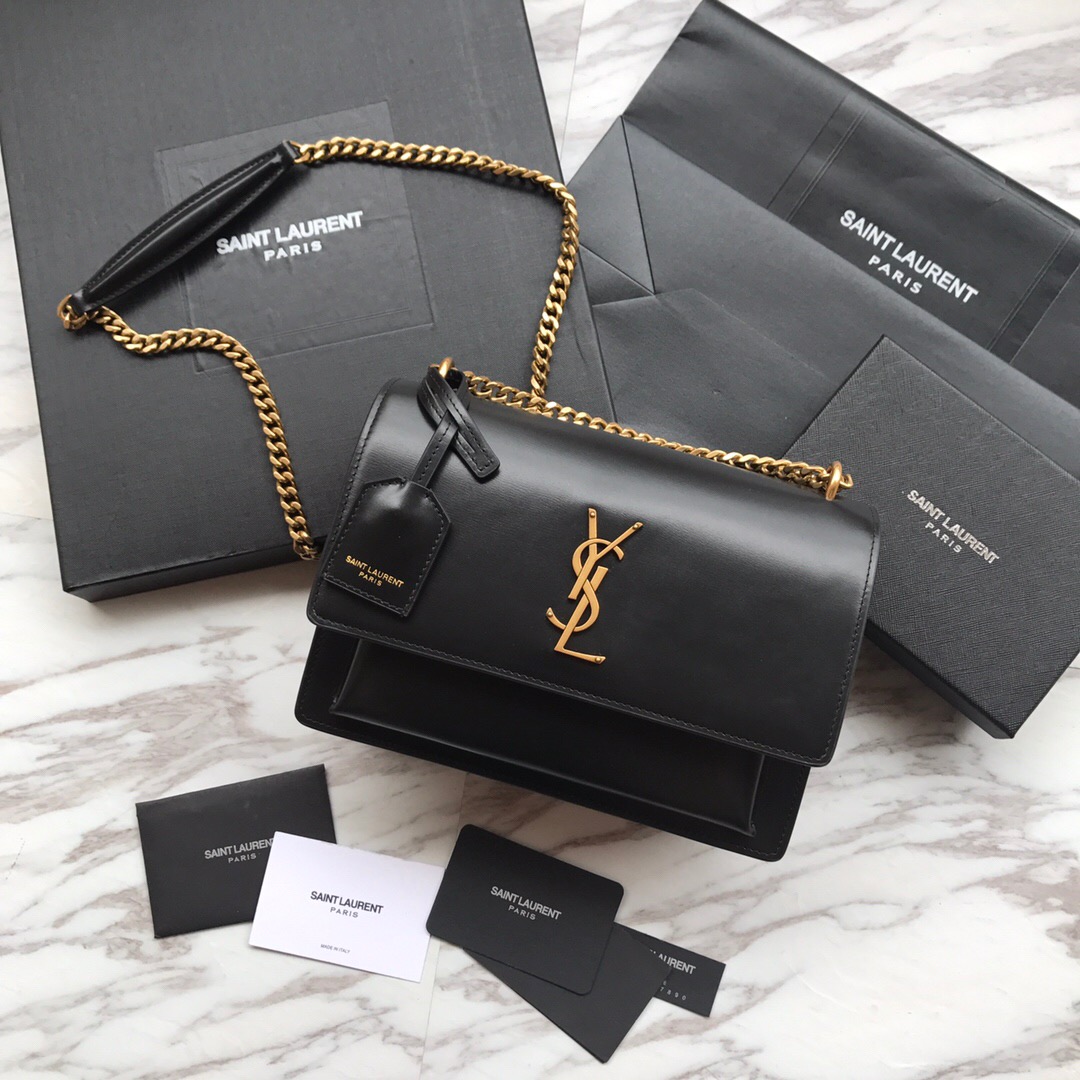 442906 SUNSET MEDIUM IN SMOOTH LEATHER, YSL Saint Laurent
