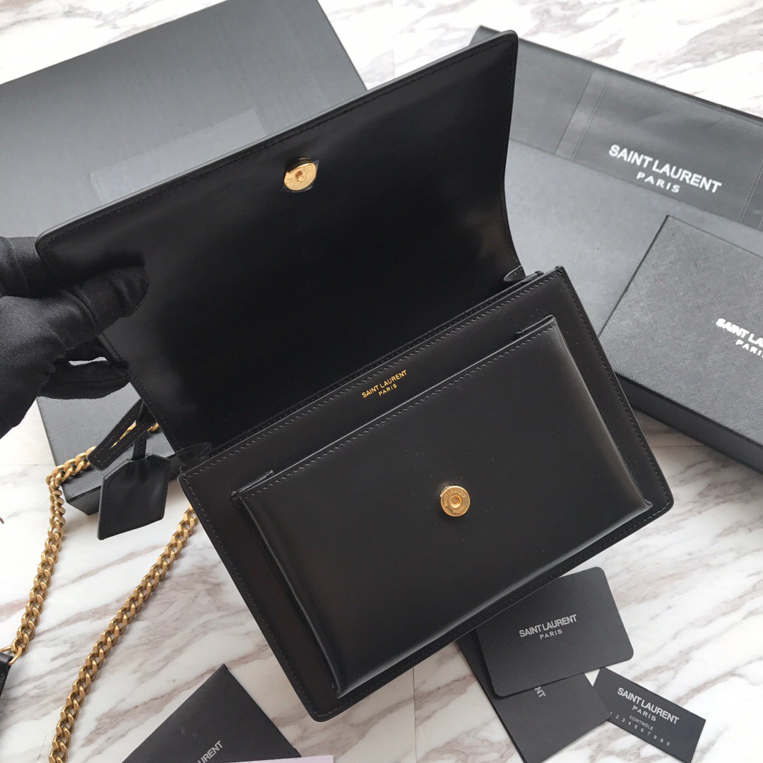 442906 SUNSET MEDIUM IN SMOOTH LEATHER, YSL Saint Laurent