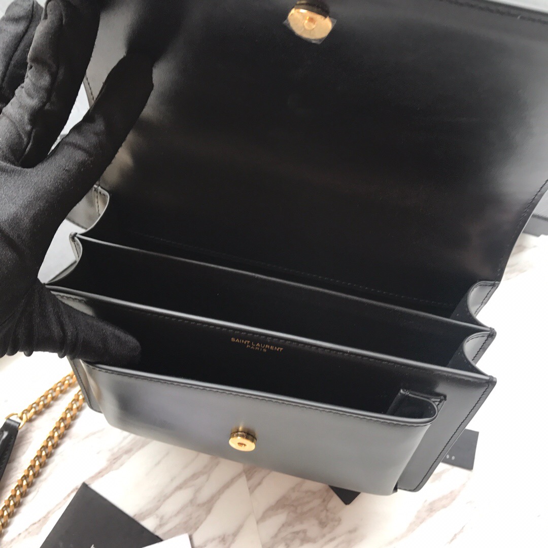 442906 SUNSET MEDIUM IN SMOOTH LEATHER, YSL Saint Laurent