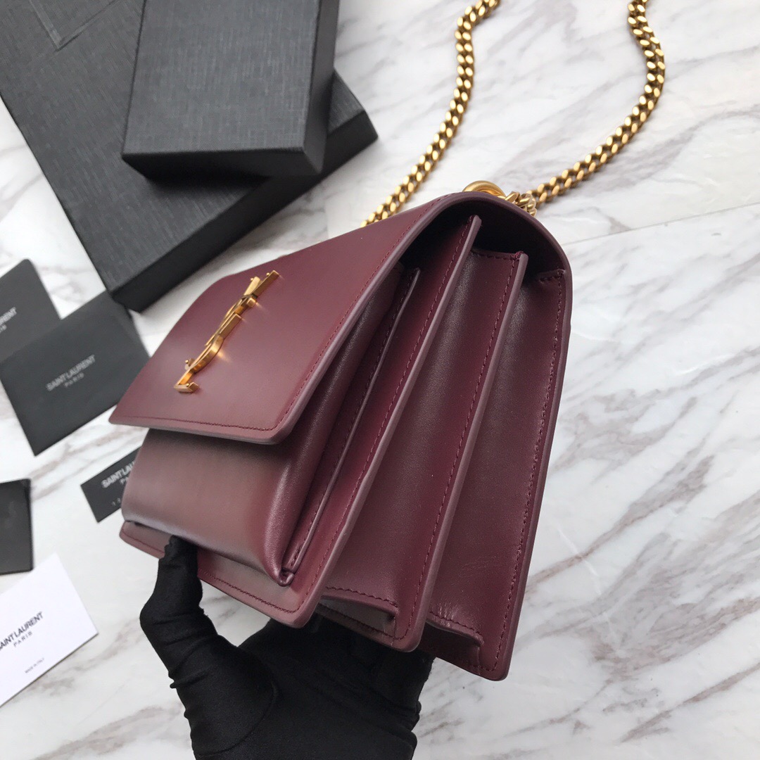 442906 SUNSET MEDIUM IN SMOOTH LEATHER, YSL Saint Laurent