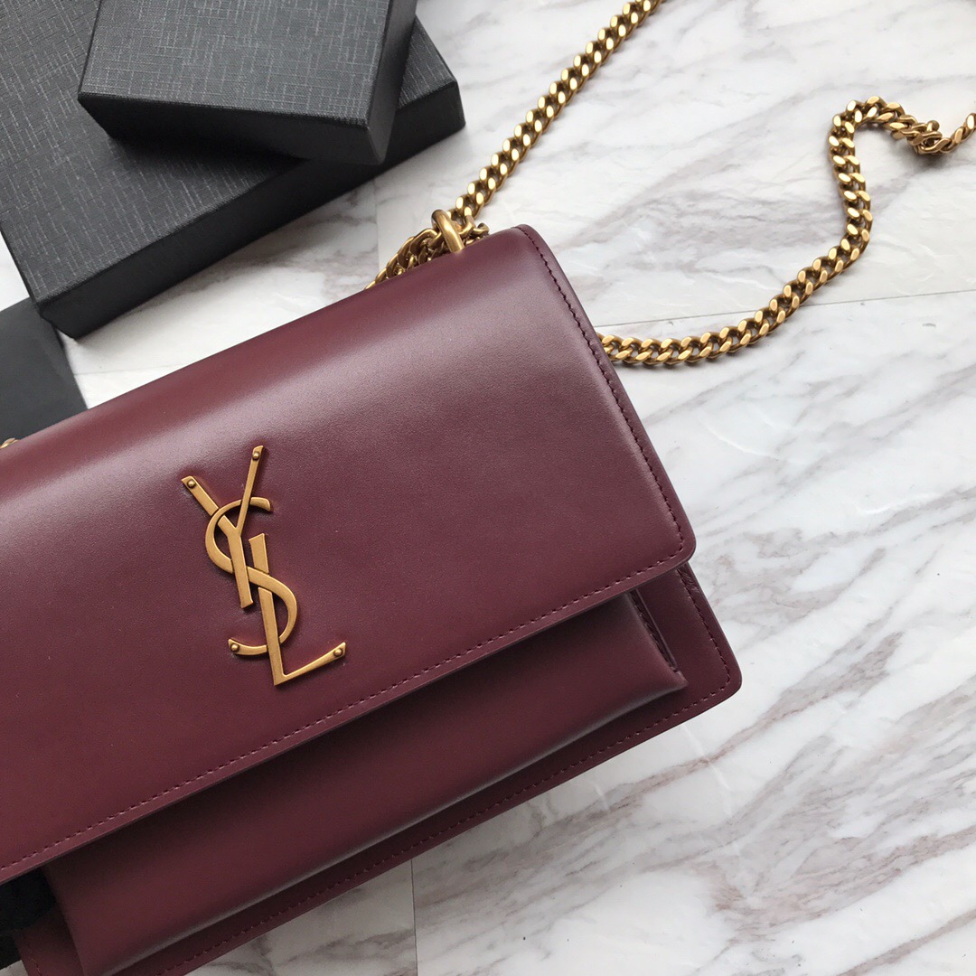 442906 SUNSET MEDIUM IN SMOOTH LEATHER, YSL Saint Laurent