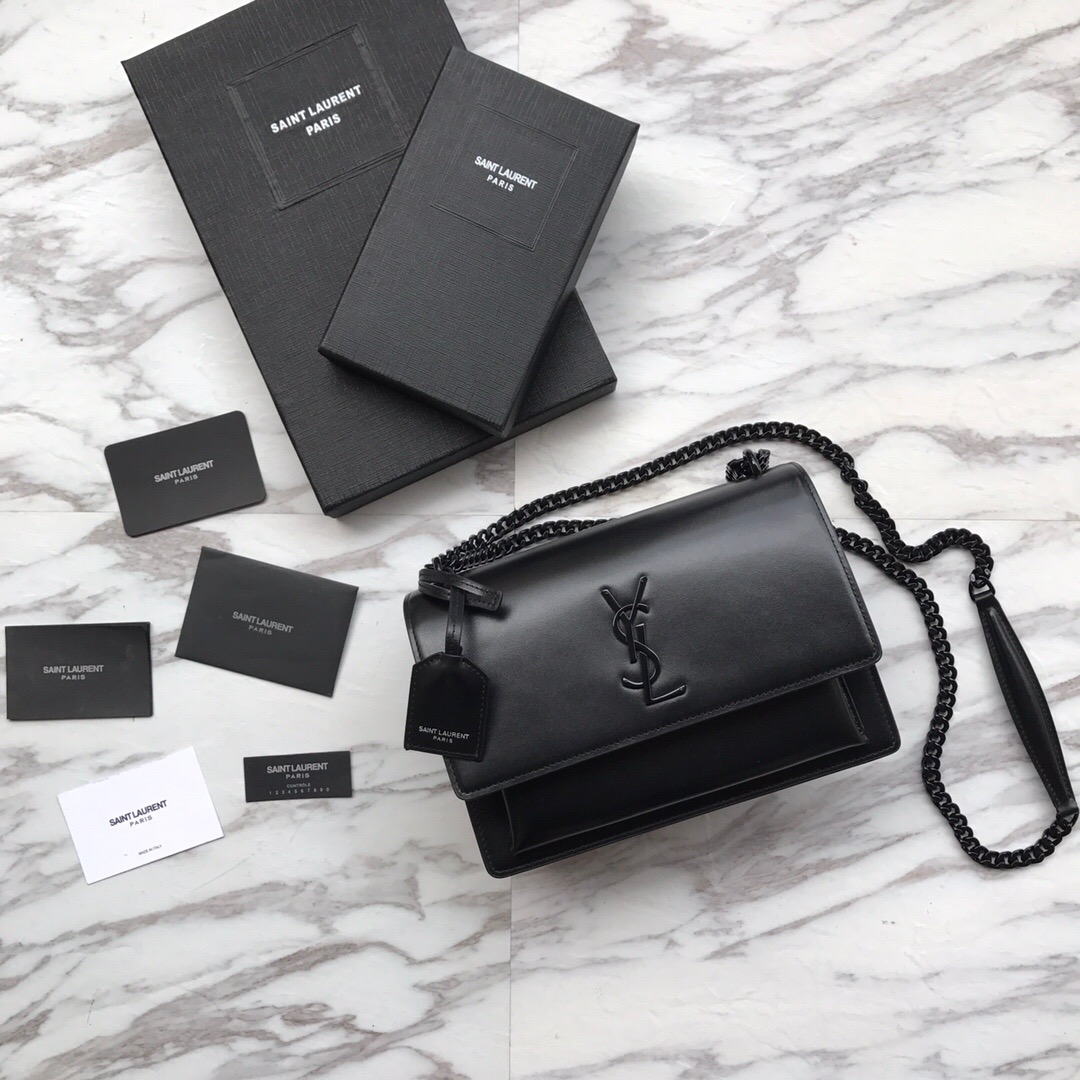 442906 SUNSET MEDIUM IN SMOOTH LEATHER, YSL Saint Laurent