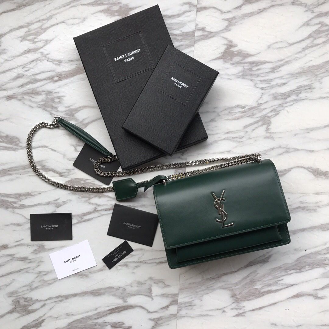442906 SUNSET MEDIUM IN SMOOTH LEATHER, YSL Saint Laurent