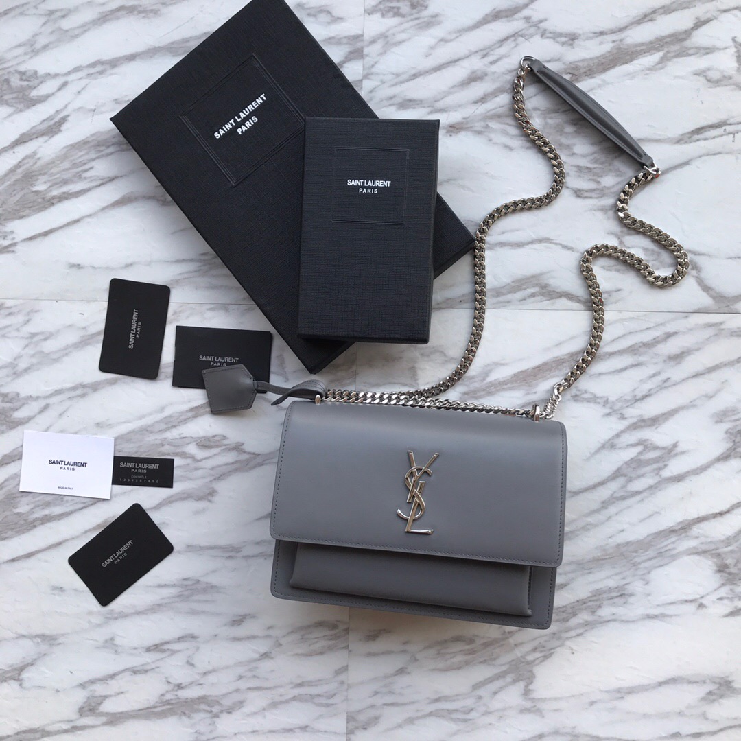 442906 SUNSET MEDIUM IN SMOOTH LEATHER, YSL Saint Laurent