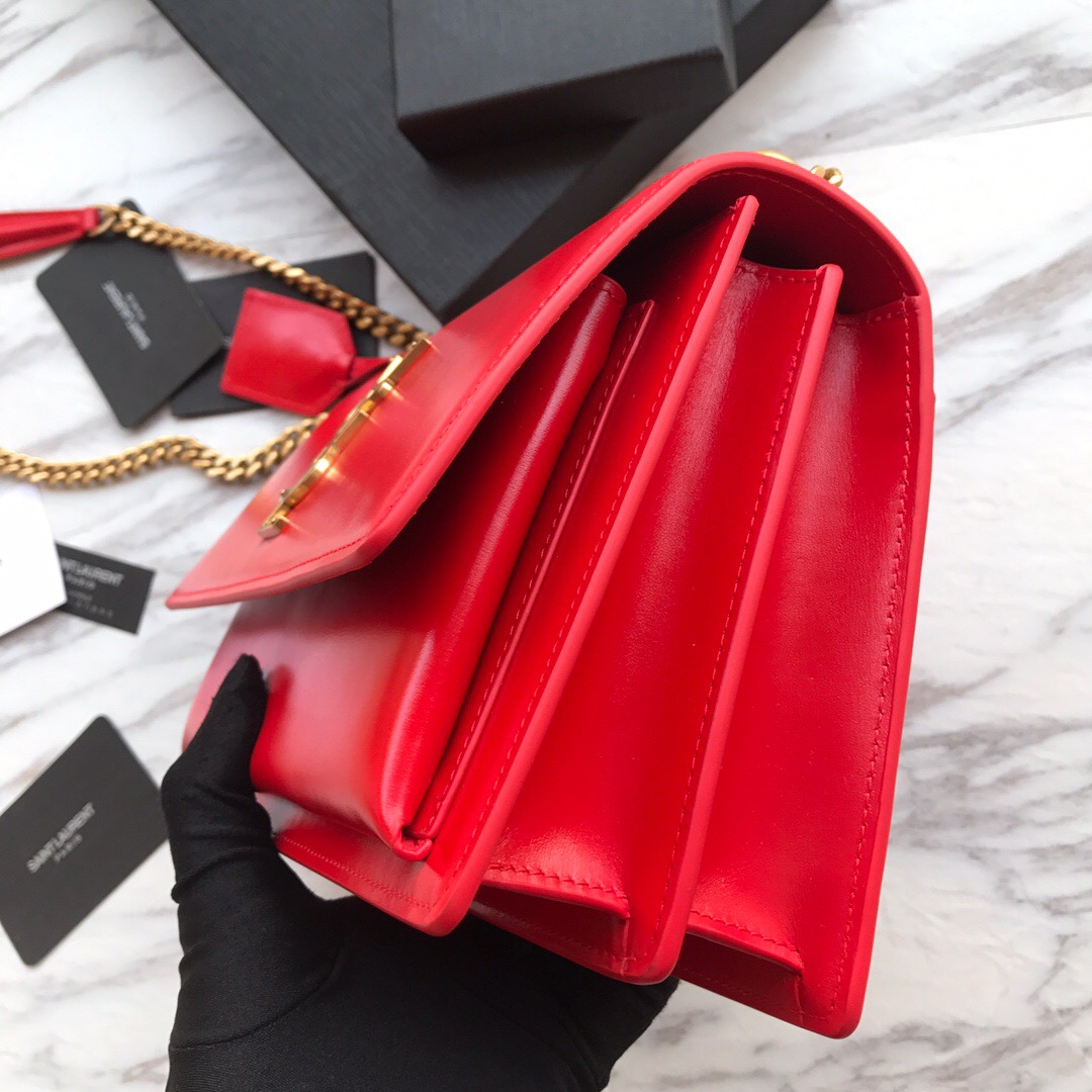 442906 SUNSET MEDIUM IN SMOOTH LEATHER, YSL Saint Laurent