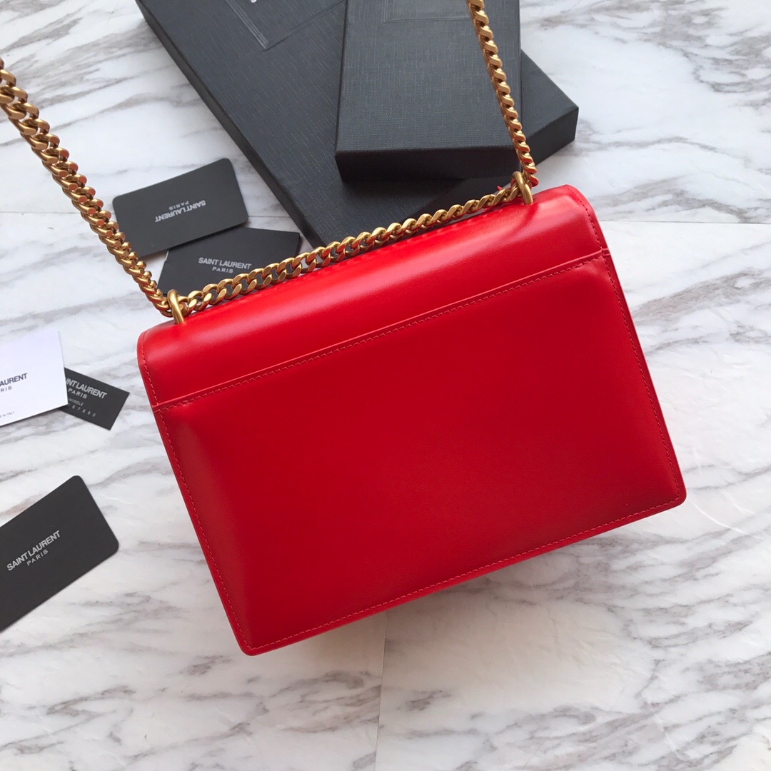 442906 SUNSET MEDIUM IN SMOOTH LEATHER, YSL Saint Laurent
