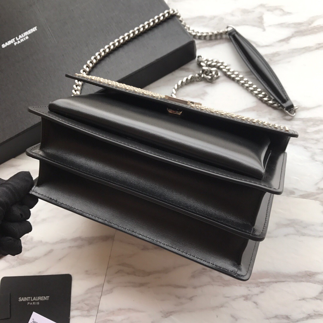 442906 SUNSET MEDIUM IN SMOOTH LEATHER, YSL Saint Laurent