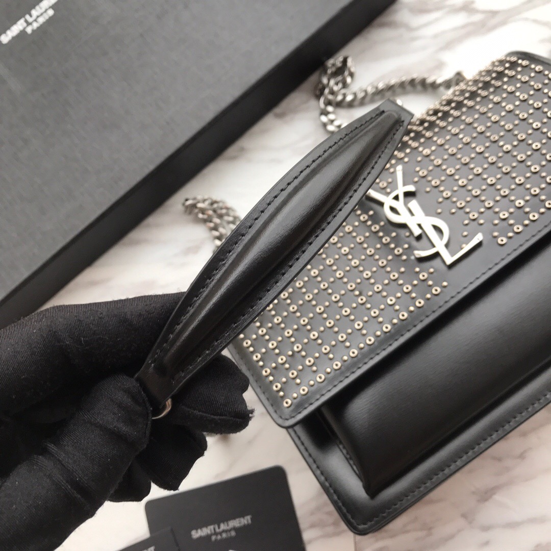 442906 SUNSET MEDIUM IN SMOOTH LEATHER, YSL Saint Laurent