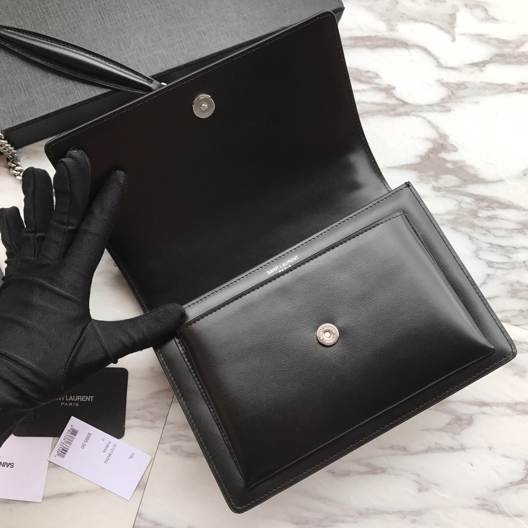 442906 SUNSET MEDIUM IN SMOOTH LEATHER, YSL Saint Laurent