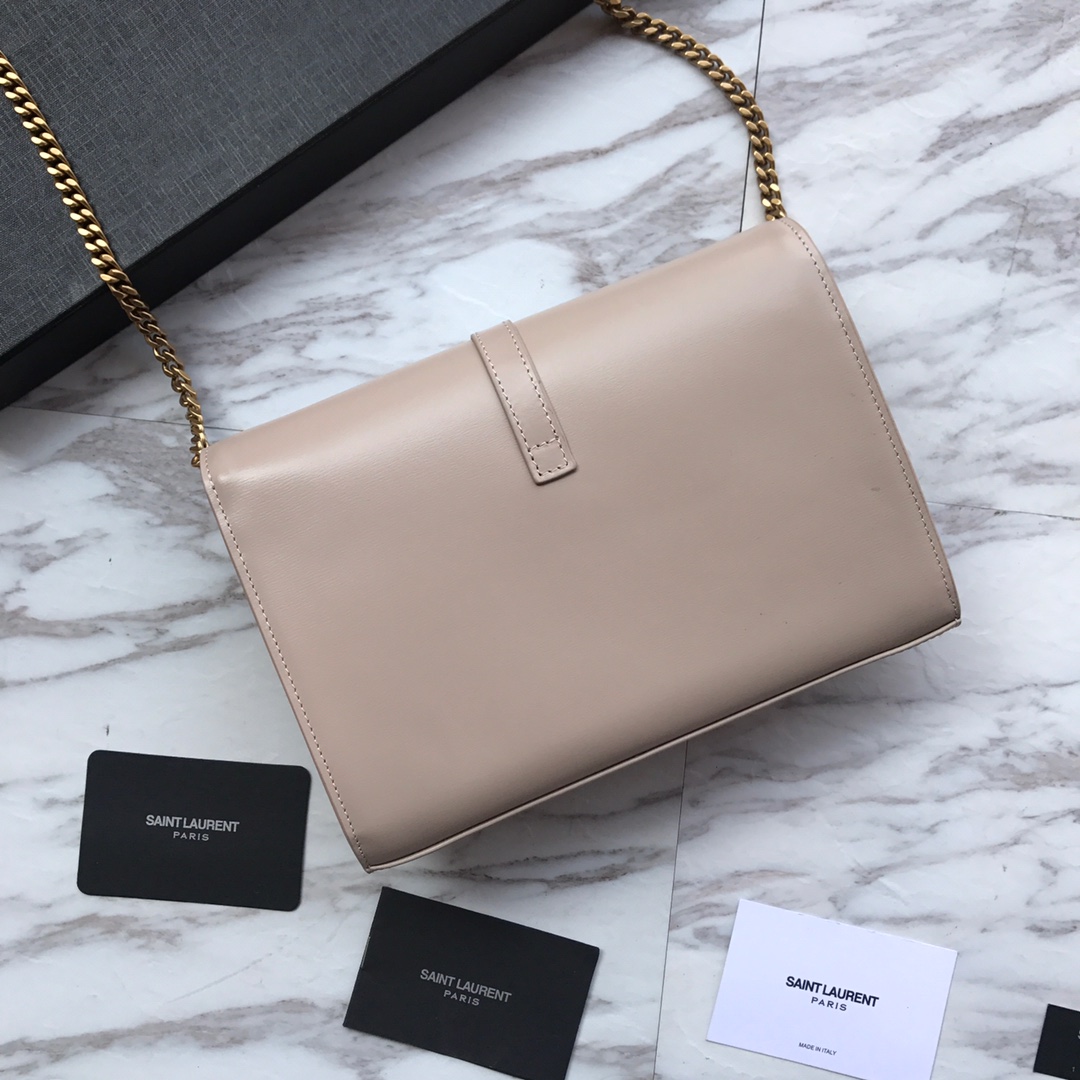 SULPICE CHAIN WALLET IN SMOOTH LEATHER, Yves Saint Laurent YSL