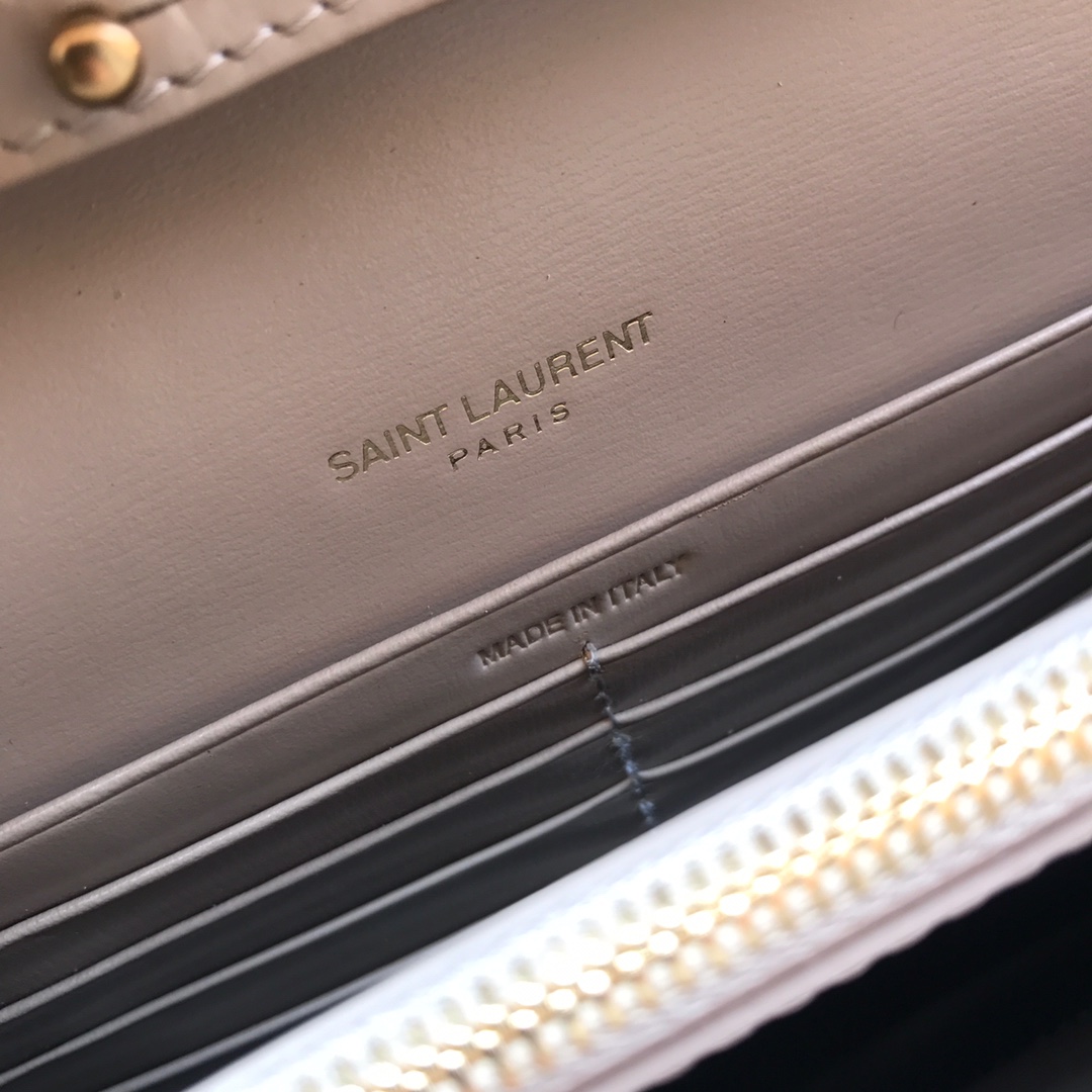 SULPICE CHAIN WALLET IN SMOOTH LEATHER, Yves Saint Laurent YSL
