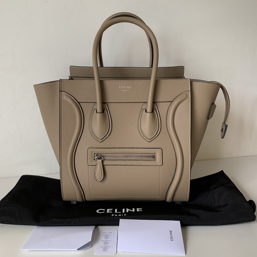 MICRO LUGGAGE HANDBAG IN DRUMMED CALFSKIN