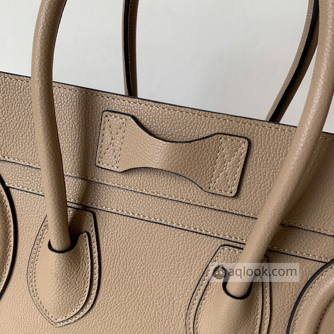 MICRO LUGGAGE HANDBAG IN DRUMMED CALFSKIN