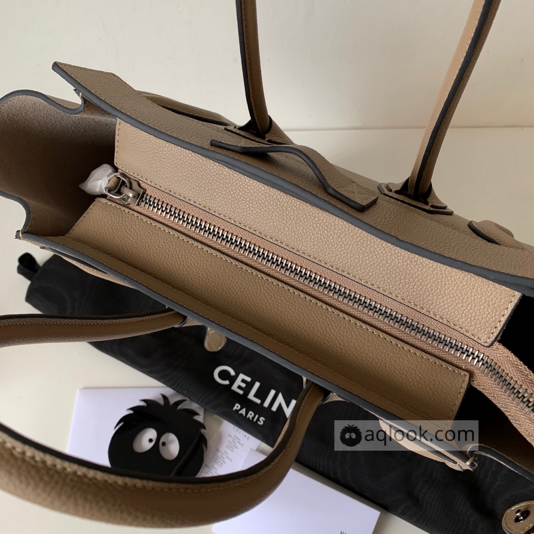 MICRO LUGGAGE HANDBAG IN DRUMMED CALFSKIN